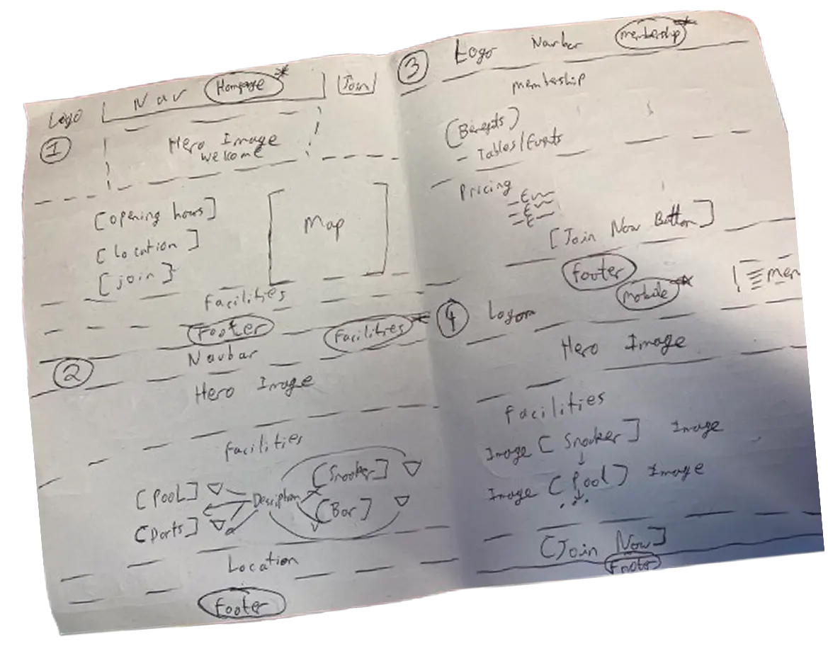 Crazy 8s sketching sheet 1 — eight rapid layout concepts