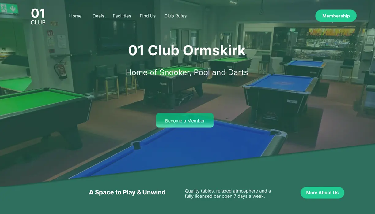 High fidelity prototype — hero section with hover state