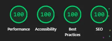 Lighthouse mobile test after optimisation